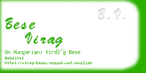 bese virag business card